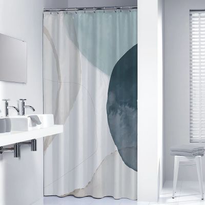 Sealskin Earth zasłona prysznicowa 180x200 cm poliester ciemny zielony/złamana biel 800140