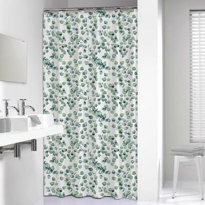 Sealskin Ayra zasłona prysznicowa 200x180 cm biała-zielona 800143