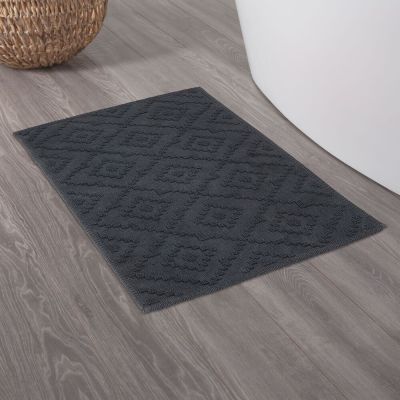 Sealskin Aztec dywanik łazienkowy 60x90 cm prostokątny bawełna ciemny szary 800095