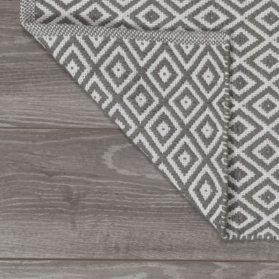 Sealskin Trellis dywanik łazienkowy 60x60 cm bawełna szary 800108