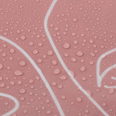 Sealskin Mind zasłona prysznicowa 180x200 cm PEVA ciemny różowy/biały 800147