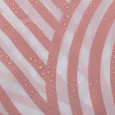 Sealskin Brave zasłona prysznicowa 180x200 cm PEVA ciemny różowy/biały 800149