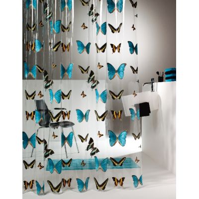 Sealskin Butterfly zasłona prysznicowa PVC 180 cm transparentna 210571302