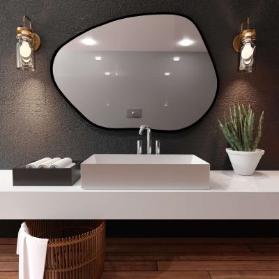 Smartwoods Tiny Border Contorno I lustro 90x64 cm czarne