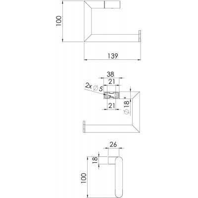Steinberg 480 uchwyt na papier toaletowy chrom 420 2800