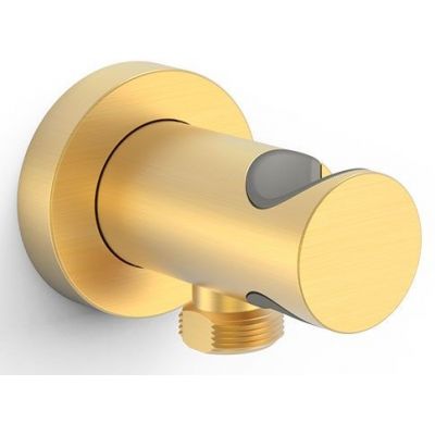 Tres przyłącze kątowe z uchwytem złoto matowe 24k 26118221OM