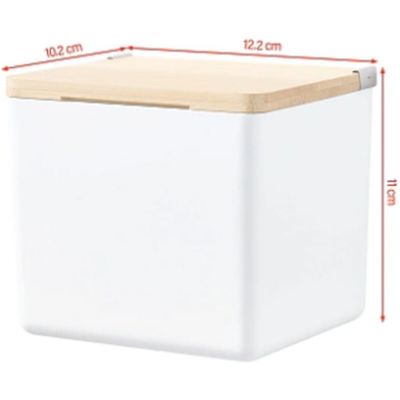 Tesa Baboo pojemnik łazienkowy bambus/biały mat 40521-00000-00