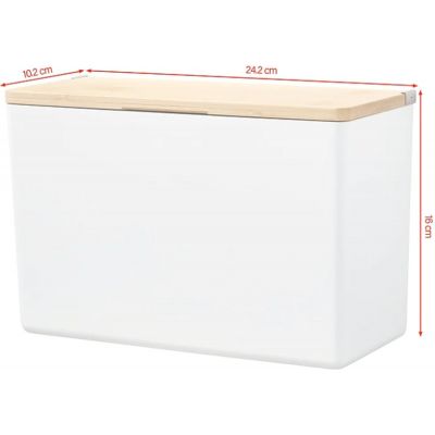 Tesa Baboo pojemnik łazienkowy bambus/biały mat 40524-00000-00