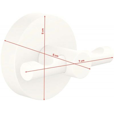 Tesa Moon wieszak na ręcznik biały 40574-00000-00