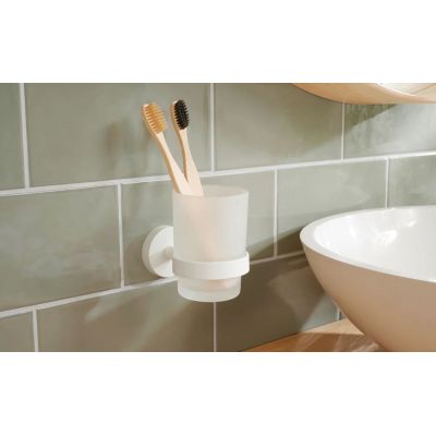 Tesa Moon kubek na szczoteczki biały 40576-00000-00
