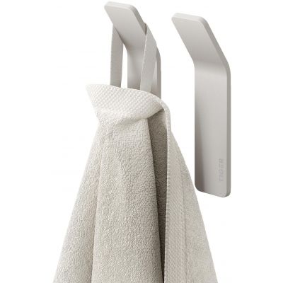Tiger Single wieszak na ręcznik 2 szt haczyk szary 800748