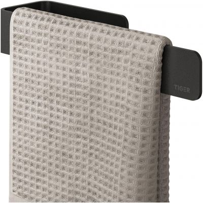 Tiger Mini wieszak na ręcznik czarny mat 800750