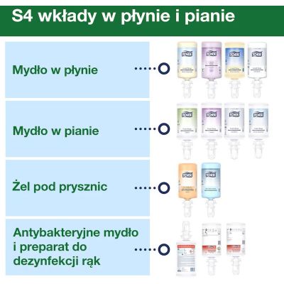 Tork dozownik do mydła 1000 ml czarny-srebrny 460009