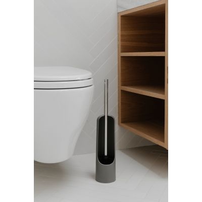 Umbra Touch szczotka toaletowa stojąca szary mat/chrom 023274-918