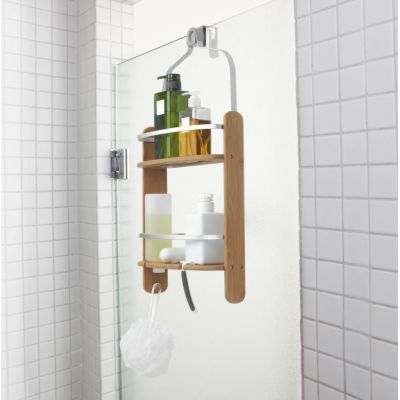 Umbra Aquala półka prysznicowa podwójna wisząca naturalna brązowa 1005787-390