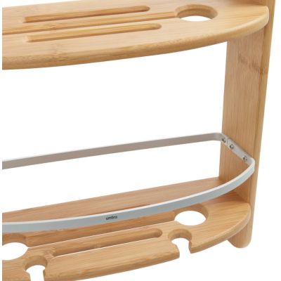 Umbra Aquala półka prysznicowa podwójna wisząca naturalna brązowa 1005787-390