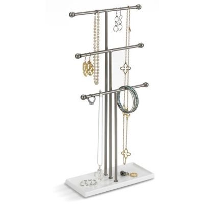 Umbra Trigem stojak na biżuterię nikiel/biały 299330-491