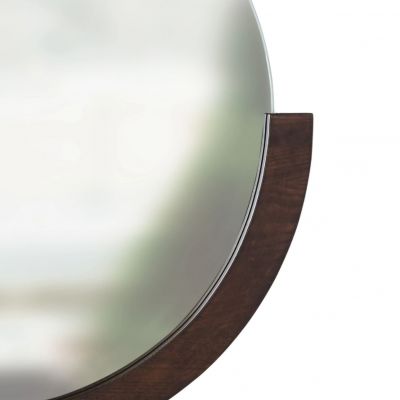 Umbra Mira lustro 51 cm okrągłe drewno ciemne 358778-746