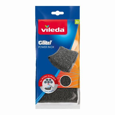 Vileda Glitzi Power Inox zmywak do naczyń 2 sztuki 141656