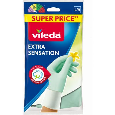 Vileda Extra Sensation rękawice rozmiar L 167395