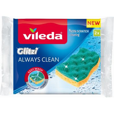 Vileda Glitzi Always Clean gąbka do naczyń 2 sztuki 168527