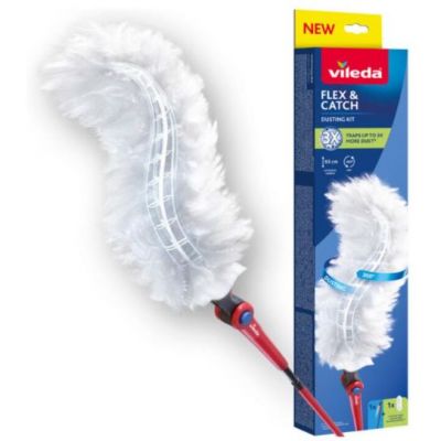 Vileda Flex&Catch miotełka do kurzu z długą rączką + 1 wkład Vileda 179434
