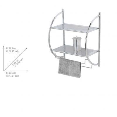 Wenko półka łazienkowa 55 cm srebrna 15173100