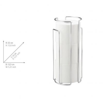 Wenko Milano pojemnik na papier toaletowy srebrny 16825100