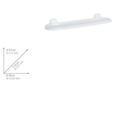 Wenko Pure półka łazienkowa 58 cm biała 17943100