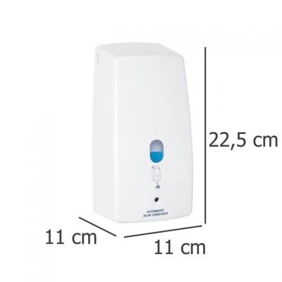 Wenko Treviso dozownik do mydła automatyczny elektroniczny 650 ml ścienny biały 18416100