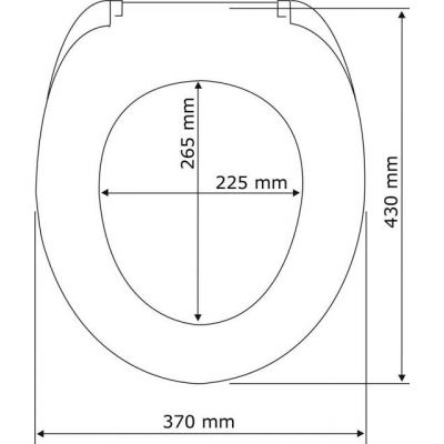 Wenko Bellevue deska sedesowa wolnoopadająca wzór/antracytowy 22977100