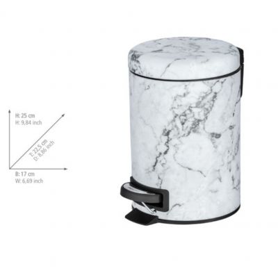 Wenko Onyx kosz na śmieci 3 l szary 23554100