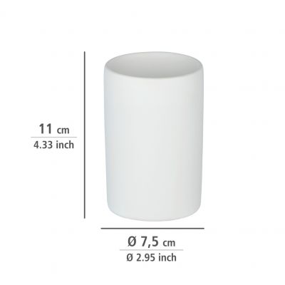Wenko Polaris kubek na szczoteczki biały 24010100