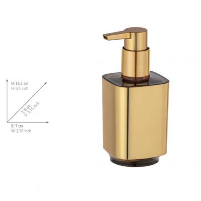 Wenko Auron dozownik do mydła 300 ml złoty 24161100