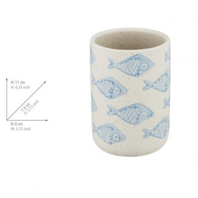 Wenko Aquamarin kubek na szczoteczki niebieski 24310100