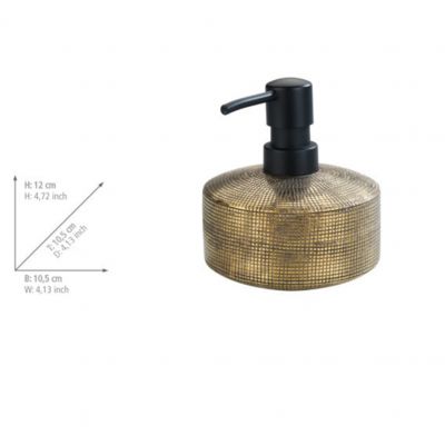 Wenko Rivara dozownik do mydła 400 ml złoty 24401100
