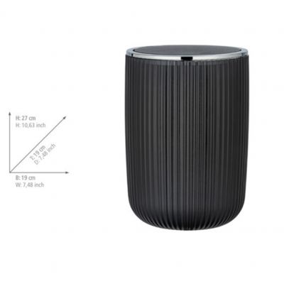 Wenko Agropoli kosz na śmieci 5,5 l antracyt 24493100