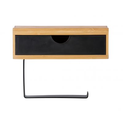 Wenko Bambusa uchwyt na papier toaletowy czarny-drewno 24754100