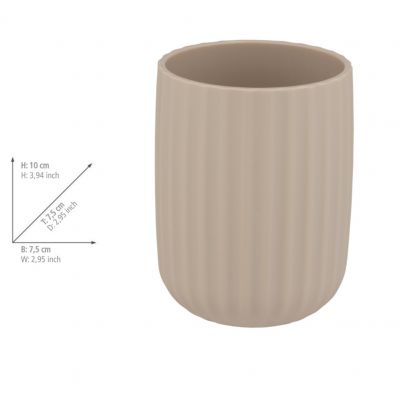 Wenko Agropoli kubek na szczoteczki beżowy 25183100