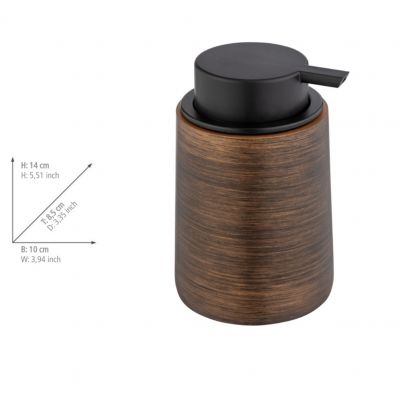 Wenko Palena dozownik do mydła 250 ml brązowy 25352100