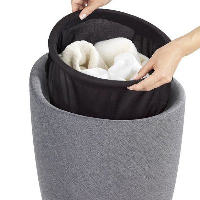 Wenko Candy kosz na pranie 2w1 stojący szary 25625100