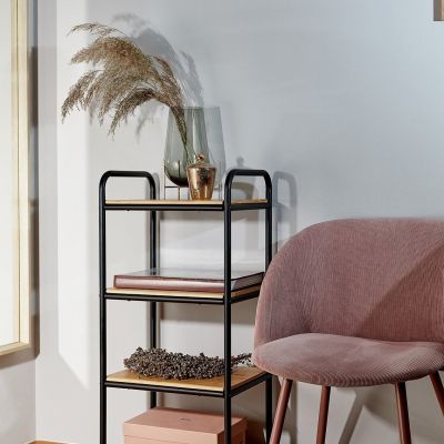 Wenko Loft regał stojący brązowy/czarny 50703100