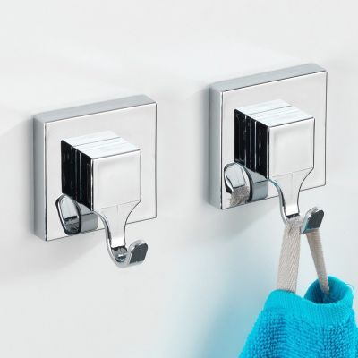 Wenko VL Quadro wieszak na ręcznik ścienny 2 szt srebrny 22688100