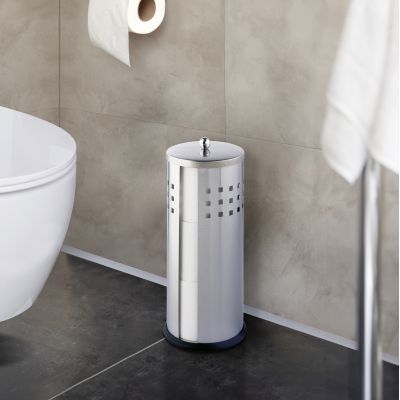 Wenko Ancona szczotka toaletowa stojąca srebrny 16636100