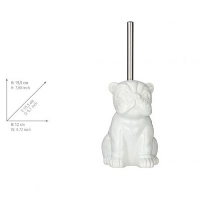 Wenko Bulldog szczotka toaletowa stojąca biała 24148100