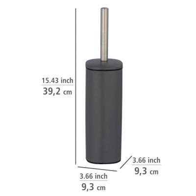 Wenko Alassio szczotka toaletowa stojąca szara 24777100