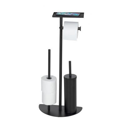 Wenko Cosenza stojak na papier toaletowy ze szczotką WC czarny 26060100