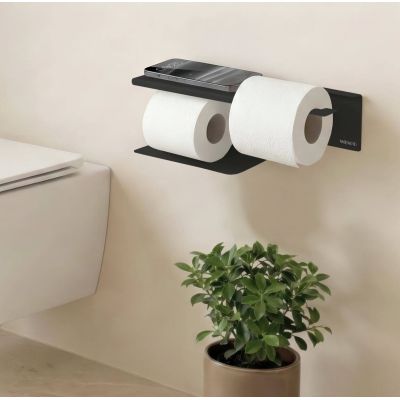 Wenko Lizan uchwyt na papier toaletowy czarny 26586100