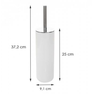 YokaHome Alba szczotka toaletowa stojąca biała CH.ALBA-WH SWC