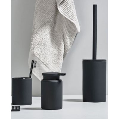 Zone Denmark Karma szczotka toaletowa z rączką stojąca czarna 10047